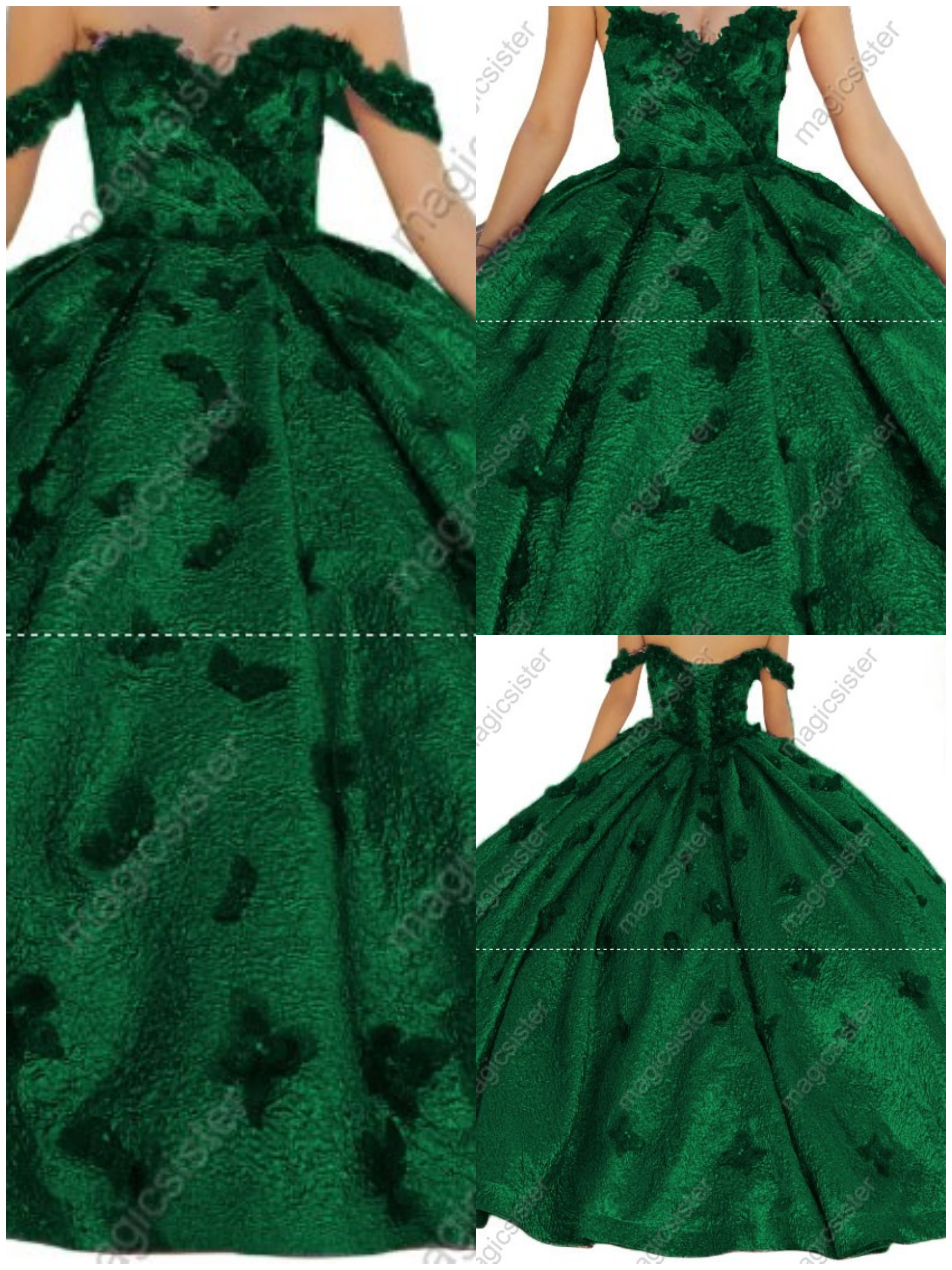 Factory Wholesale New Style Butterfly Quinceanera Dress